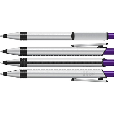 uma® RECYCLED PET PEN ALUMA Druckkugelschreiber, dunkelviolett