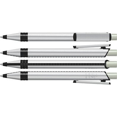 uma® RECYCLED PET PEN ALUMA Druckkugelschreiber, grau