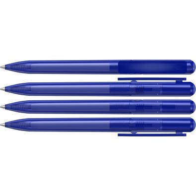 uma® RECYCLED PET PEN CHANGE transparent Drehkugelschreiber, blau