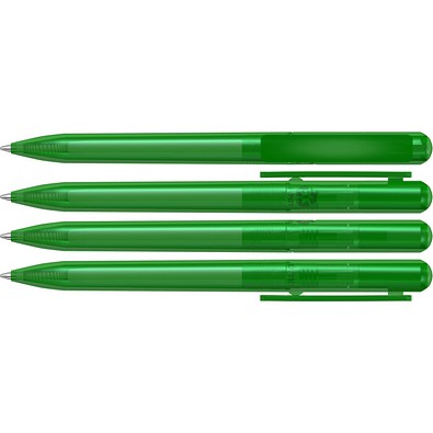 uma® RECYCLED PET PEN CHANGE transparent Drehkugelschreiber, grün