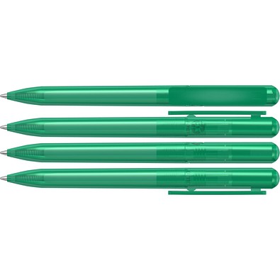 uma® RECYCLED PET PEN CHANGE transparent Drehkugelschreiber, petrol