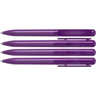 uma® RECYCLED PET PEN CHANGE transparent Drehkugelschreiber, violett