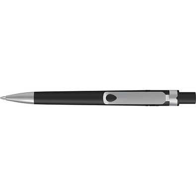 uma® RECYCLED PET PEN CORE F SI Druckkugelschreiber, schwarz
