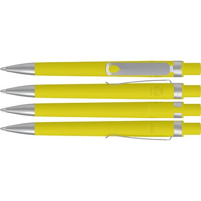 uma® RECYCLED PET PEN CORE SI GUM Druckkugelschreiber, gelb