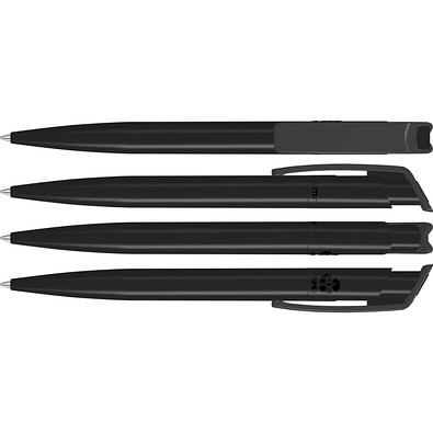uma® RECYCLED PET PEN Druckkugelschreiber, schwarz