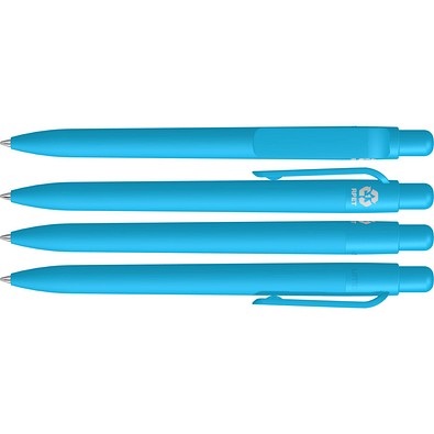 uma® RECYCLED PET PEN FUTURE F GUM Druckkugelschreiber, cyan