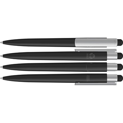 uma® RECYCLED PET PEN PRO F TOUCH Touchpen, schwarz