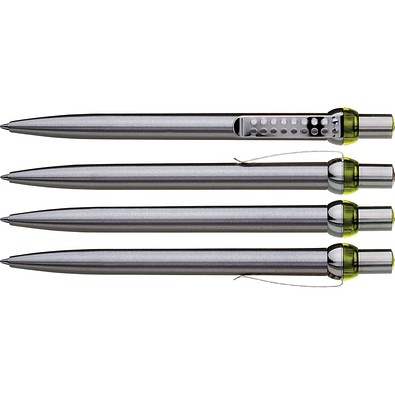 uma® RONDO chrom L Druckkugelschreiber, gelb