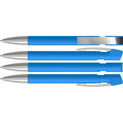 uma® SKY M SI GUM Druckkugelschreiber, hellblau