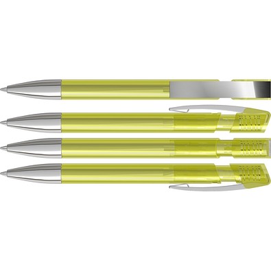 uma® SKY transparent M SI Druckkugelschreiber, gelb