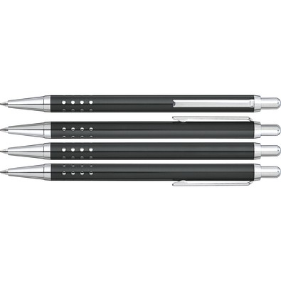 uma® SLIMLINE Druckkugelschreiber, schwarz