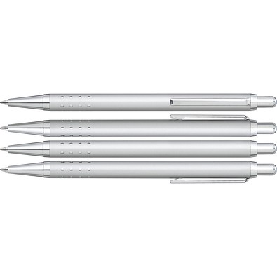 uma® SLIMLINE Druckkugelschreiber, silber