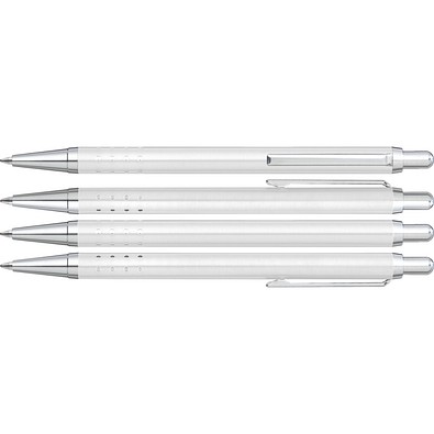 uma® SLIMLINE Druckkugelschreiber, weiss