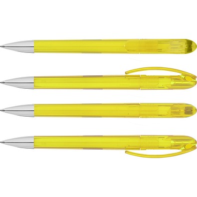 uma® SPOT transparent SI Druckkugelschreiber, gelb