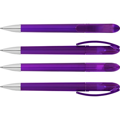 uma® SPOT transparent SI Druckkugelschreiber, violett