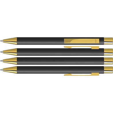 uma® STRAIGHT GO Druckkugelschreiber, schwarz