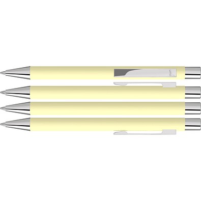 uma® STRAIGHT SI GUM Druckkugelschreiber, pastell gelb
