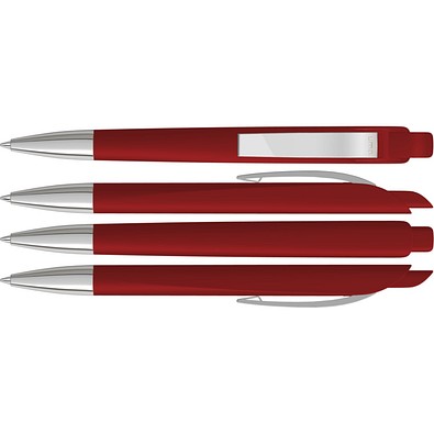 uma® STREAM M SI Druckkugelschreiber, rot