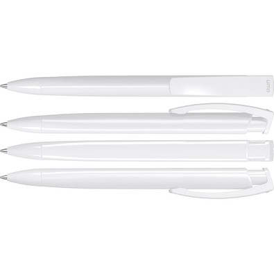 uma® TRINITY Druckkugelschreiber, weiss