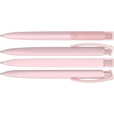 uma® Kugelschreiber TRINITY GUM, blaue Mine, pastell rosa