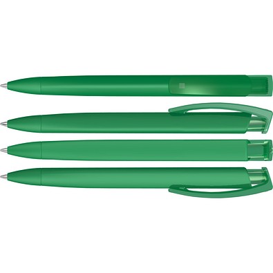 uma® TRINITY K transparent RECY Druckkugelschreiber, dunkelgrün