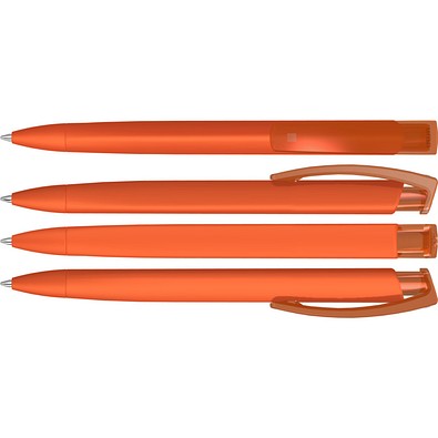 uma® TRINITY K transparent RECY Druckkugelschreiber, orange