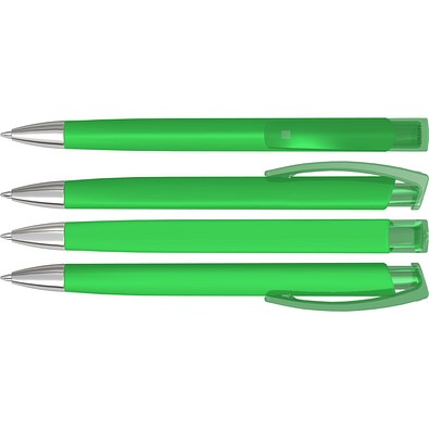 uma® TRINITY K transparent SI RECY Druckkugelschreiber, hellgrün