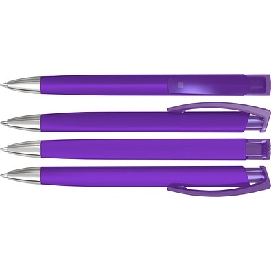 uma® TRINITY K transparent SI RECY Druckkugelschreiber, violett