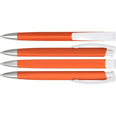 uma® TRINITY KG SI GUM Druckkugelschreiber, orange