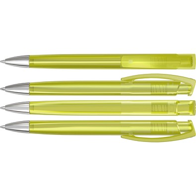 uma® TRINITY transparent SI Druckkugelschreiber, gelb