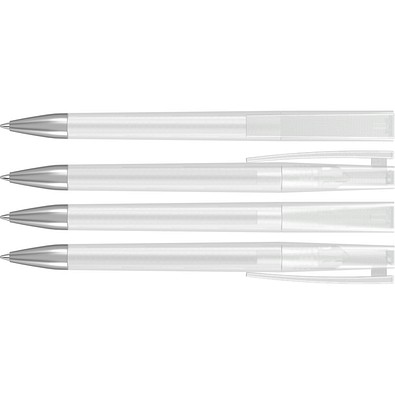uma® ULTIMATE frozen SI Drehkugelschreiber, weiss