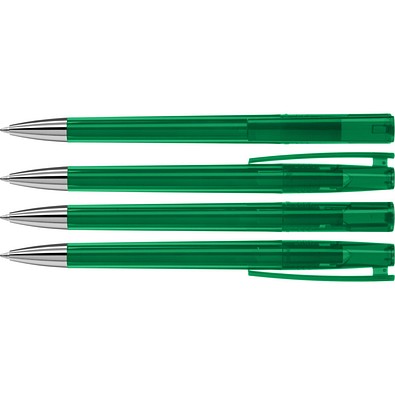 uma® ULTIMO transparent SI Drehkugelschreiber, dunkelgrün