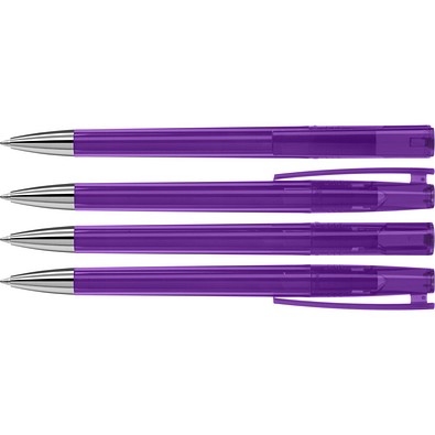 uma® ULTIMO transparent SI Drehkugelschreiber, violett