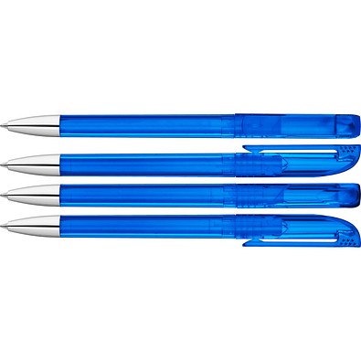 uma® UP transparent SI Drehkugelschreiber, dunkelblau
