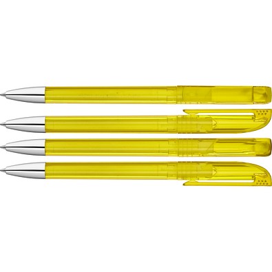 uma® UP transparent SI Drehkugelschreiber, gelb