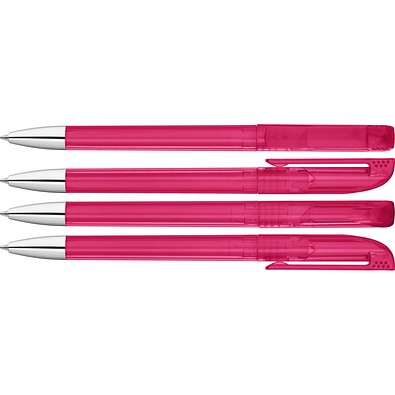 uma® UP transparent SI Drehkugelschreiber, magenta