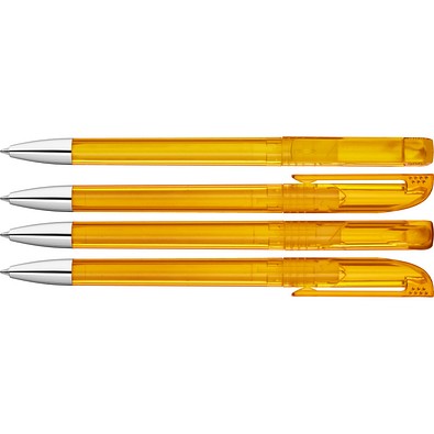 uma® UP transparent SI Drehkugelschreiber, ocker