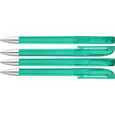uma® UP transparent SI Drehkugelschreiber, petrol