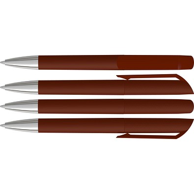uma® VANE SI GUM Drehkugelschreiber, aubergine