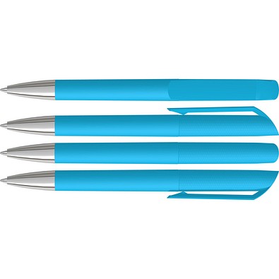 uma® VANE SI GUM Drehkugelschreiber, cyan