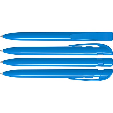 uma® YES antibacterial Druckkugelschreiber, hellblau