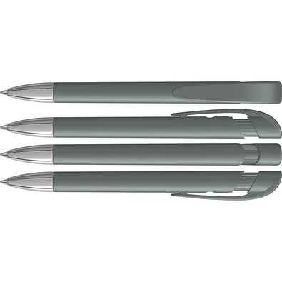 uma® YES F SI Druckkugelschreiber, grau