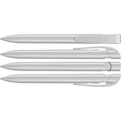 uma® YES LUX Druckkugelschreiber, silber