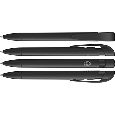 uma® YES RECY Druckkugelschreiber, schwarz