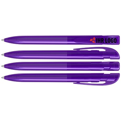 uma® YES transparent Druckkugelschreiber, violett