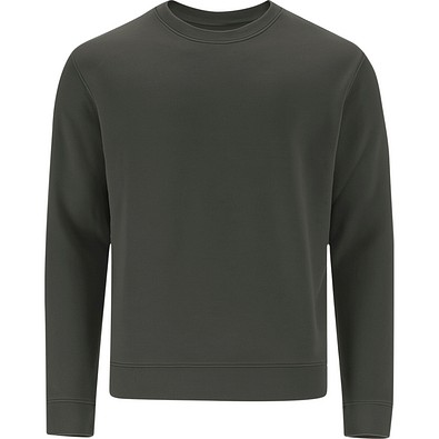 Unisex Sweatshirt mit Rundhalsausschnitt – Klassischer Crewneck, L, DUNKELGRAU