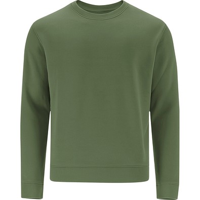 Unisex Sweatshirt mit Rundhalsausschnitt – Klassischer Crewneck, L, GRÜN BOTTLE