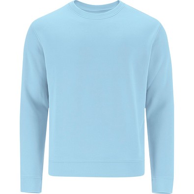 Unisex Sweatshirt mit Rundhalsausschnitt – Klassischer Crewneck, L, HELLBLAU
