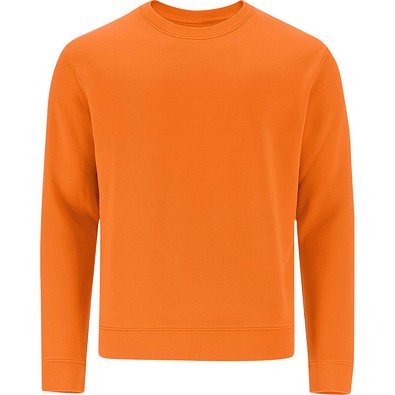 Unisex Sweatshirt mit Rundhalsausschnitt – Klassischer Crewneck, L, ORANGE