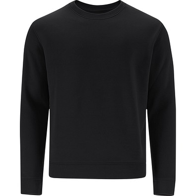 Unisex Sweatshirt mit Rundhalsausschnitt – Klassischer Crewneck, L, SCHWARZ